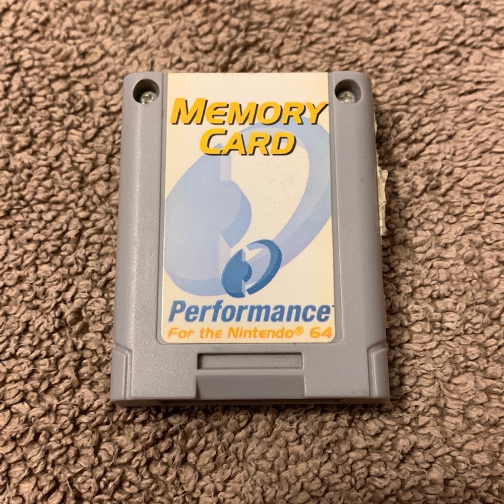 Nintendo 64 N64 - Performance Memory Card Tested Great Condition Pre-Loved